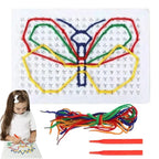 Kids Lacing & Threading Board – Fine Motor Activity Toy