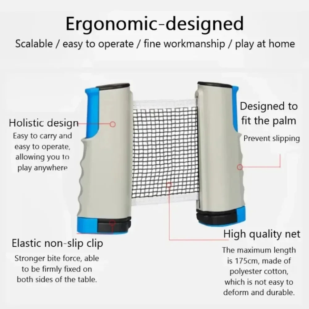 Portable Retractable Table Tennis Net – Clip-On Ping Pong Net – product image 15