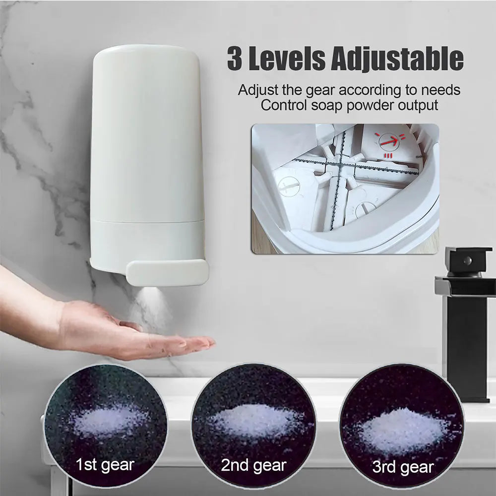 Soap Powder Grinder Box – Wall-Mounted 3-Level Dispenser – product image 3