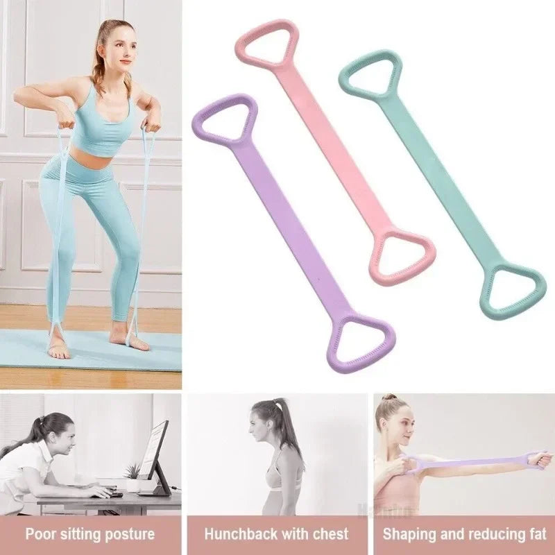 Figure-8 Silicone Resistance Band – Full-Body Exercise Loop