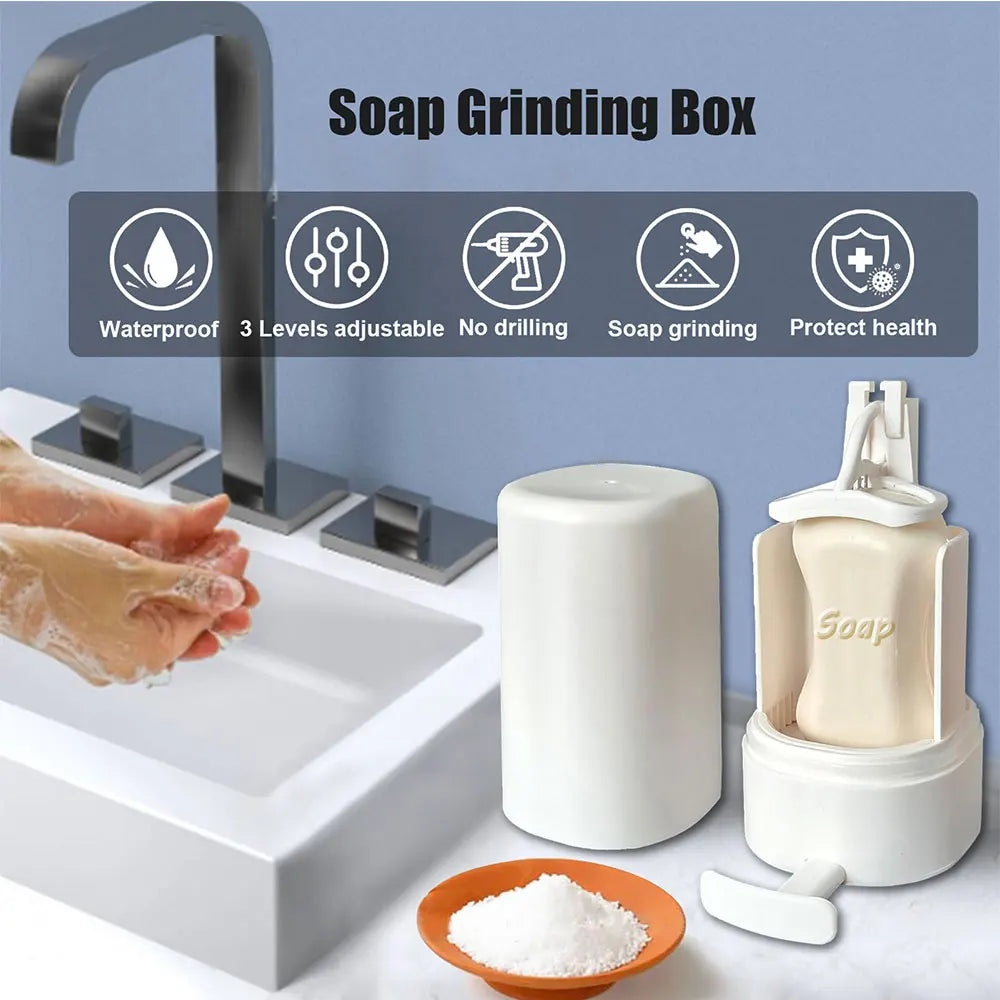 Soap Powder Grinder Box – Wall-Mounted 3-Level Dispenser – product image 2