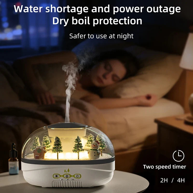 400ml Rain Cloud Aroma Diffuser Large Capacity Air Humidifiers Water Drip Essential Oils Ultrasonic Diffuser With 7 Night Light