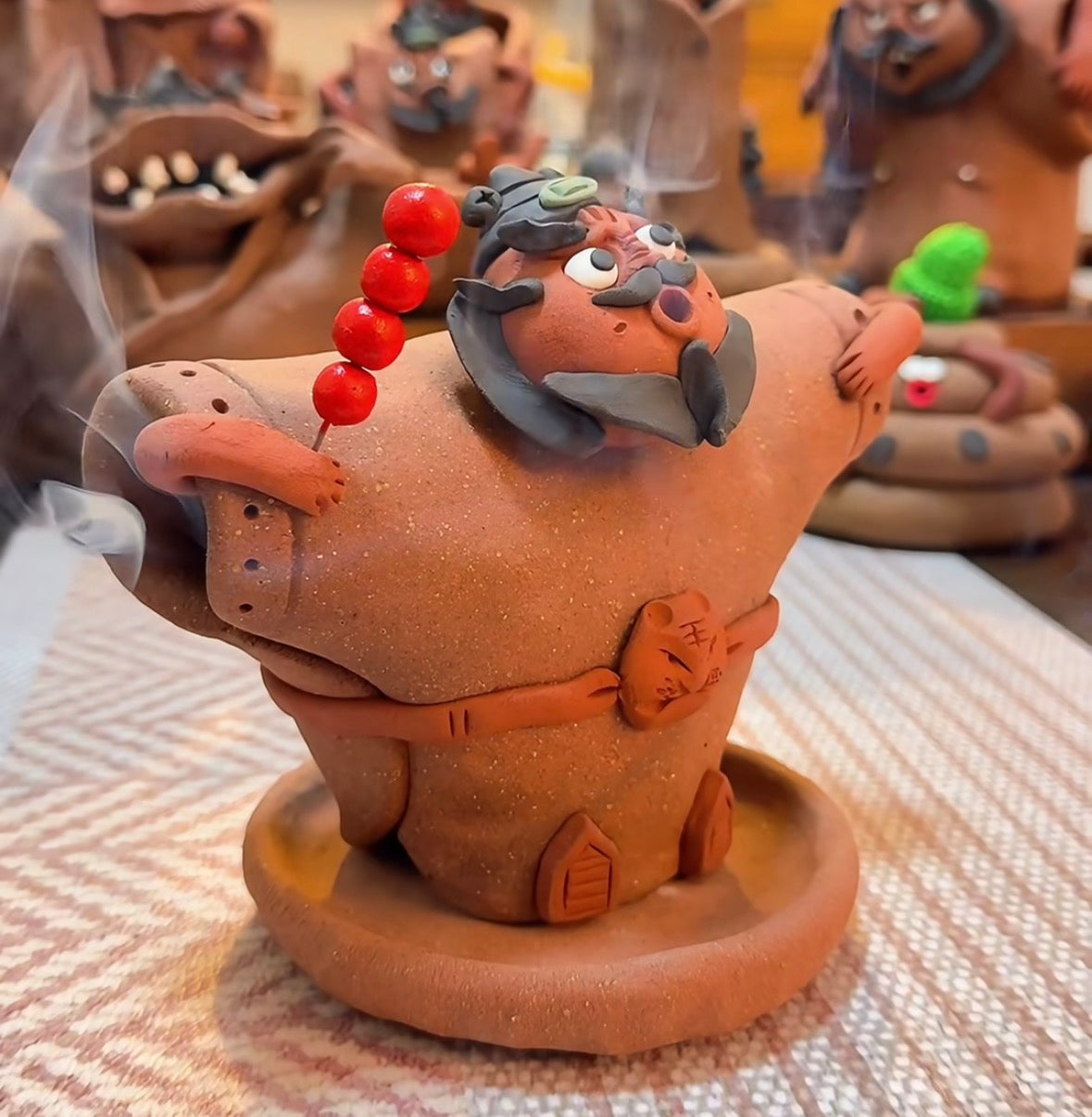 Unique Ceramic Incense Burner Collection – Handmade-Style Backflow Smoke Decor