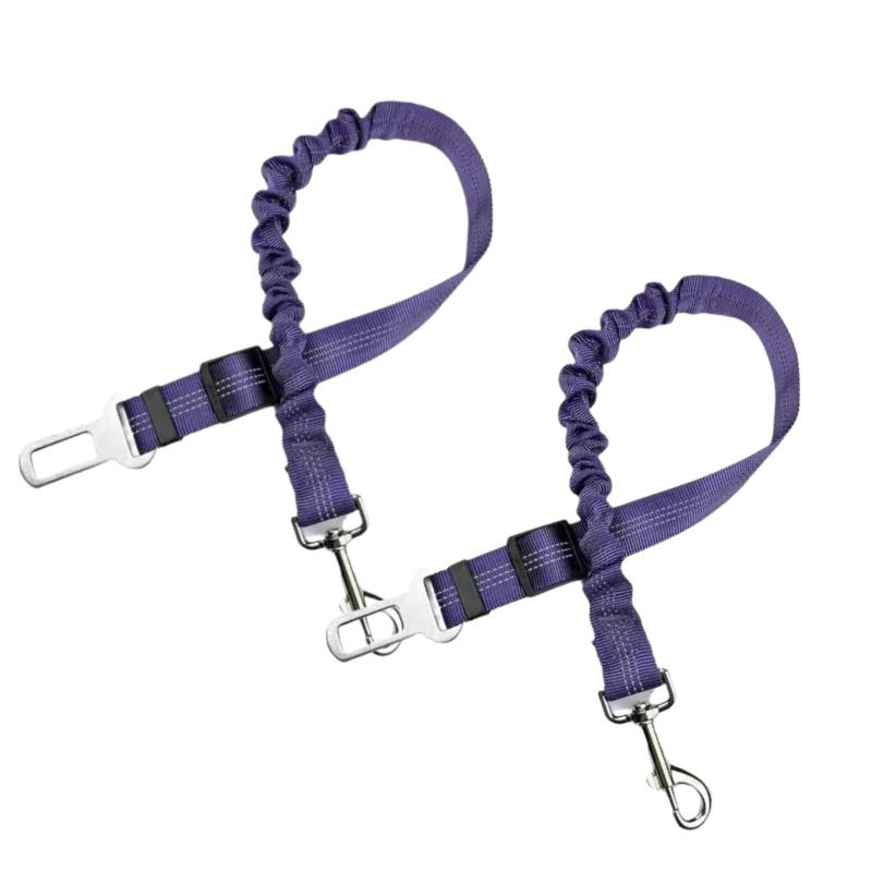 2-Pack Adjustable Pet Car Seat Belts