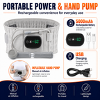 Heated Inflatable Waist Support Belt – 5000mAh Back Comfort Massager
