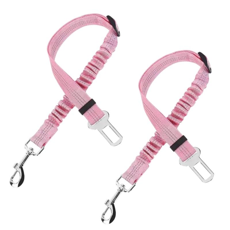 2-Pack Adjustable Pet Car Seat Belts