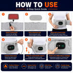 Heated Inflatable Waist Support Belt – 5000mAh Back Comfort Massager