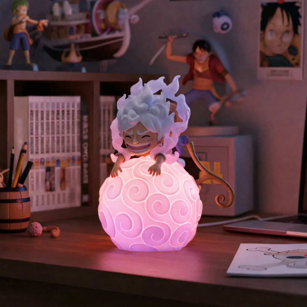 One Piece Devil Fruit Night Light – Luffy, Ace, Chopper, Robin & Trafalgar Law LED Lamp